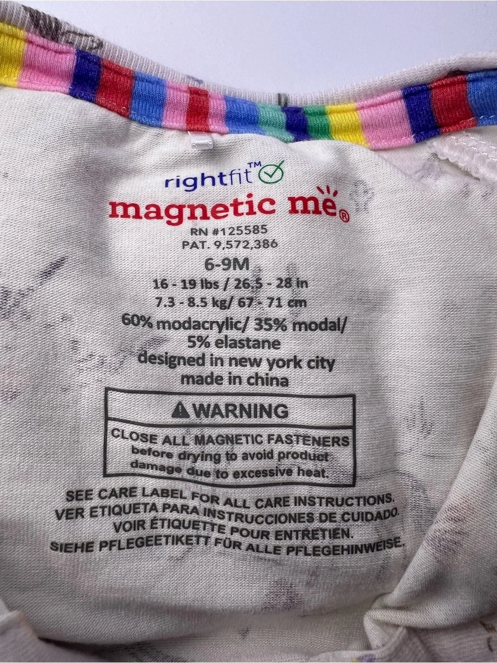 Magnetic Me Born to Run Horse Desert Modal Footie Pajamas 6-9 Months